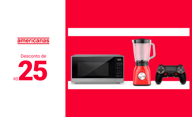 Vale-presente de R$ 25 para produtos no app e site