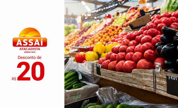 Cartão Presente Assaí de R$20