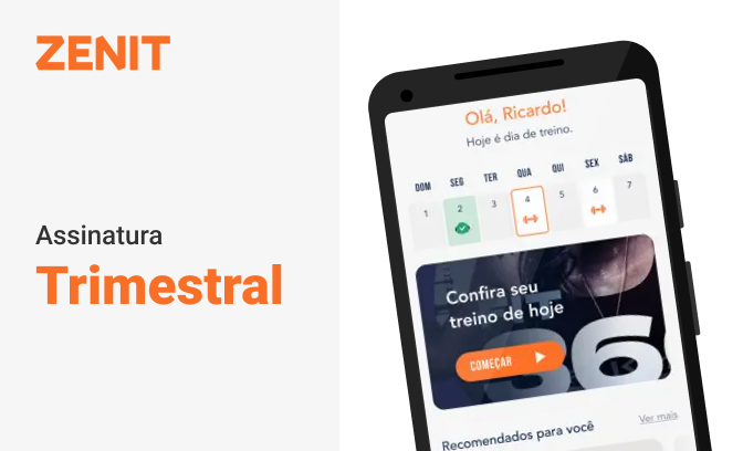 Treine online com Zenit  - Plano 90 dias