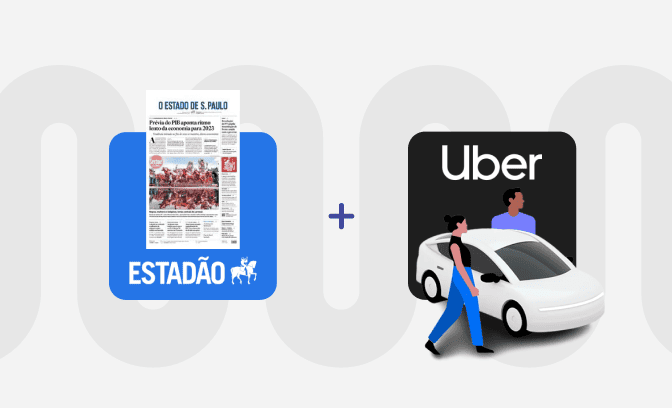 1 mês de Estadão digital + R$ 10 em viagem Uber 