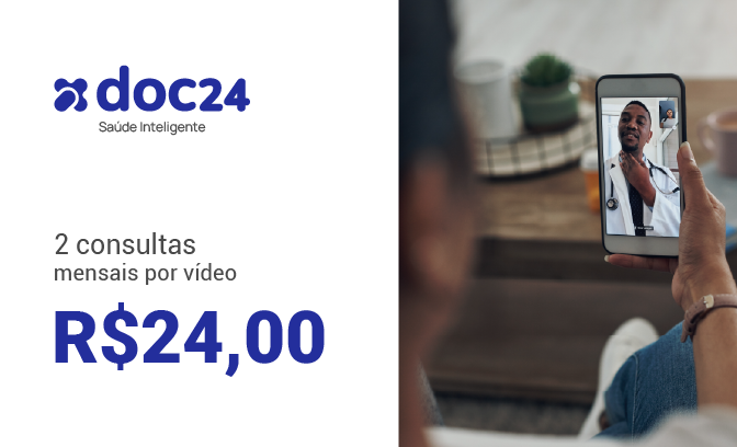 Duas consultas médicas on-line por mês