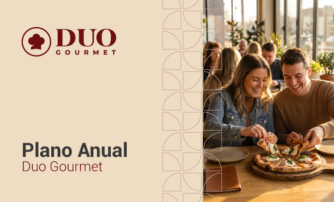 Duo Gourmet: acesso anual ao plano de benefícios gastronômicos