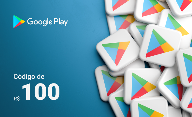Cartão-presente de R$ 100 do Google Play