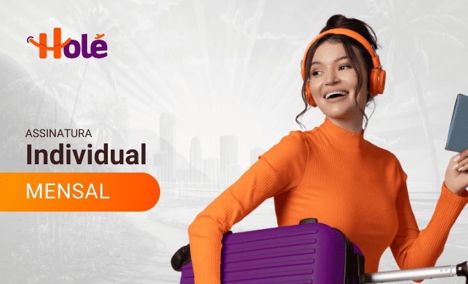 Holé Individual Mensal: hotéis + rede de parceiros