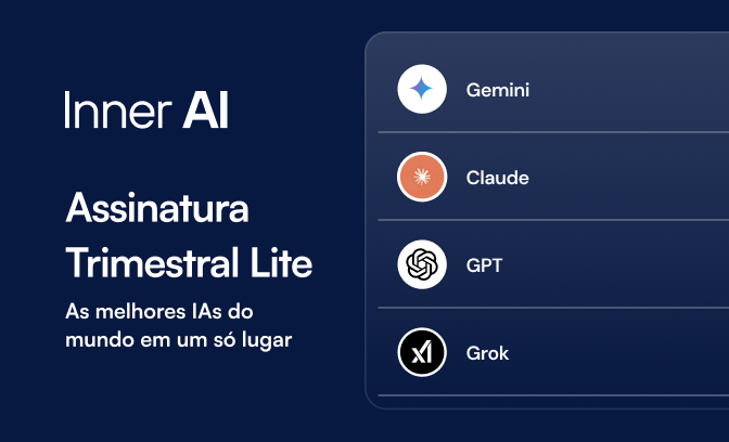 Assinatura trimestral plano Lite da Inner AI