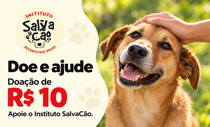 R$10 em Doação para o Instituto SalvaCão