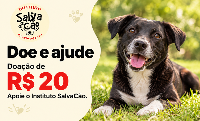 R$20 em Doação para o Instituto SalvaCão