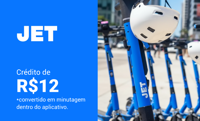 App: R$ 12 em crédito para suas viagens