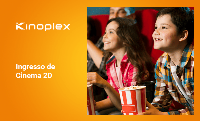 1 ingresso de cinema 2D para usar no Kinoplex