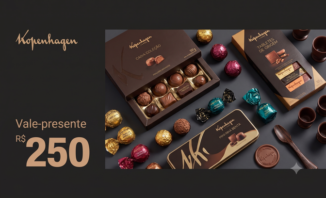 Vale-presente de R$250 na Kopenhagen