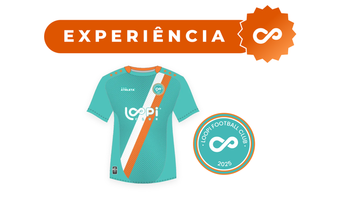 Camiseta 1 Verde Água do Loopi FC