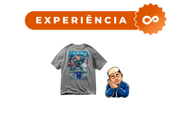 Camiseta Cinza Oficial do Lucaneta