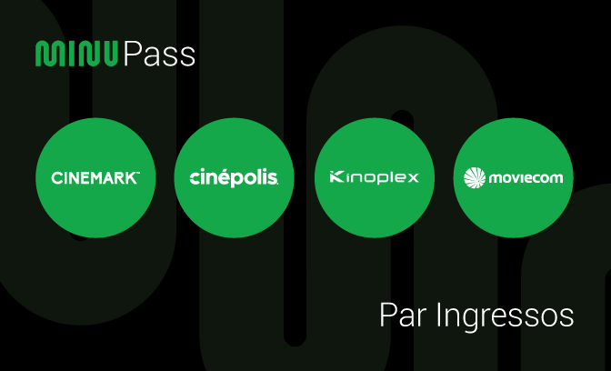 Minu.Pass: Par de ingressos de cinema