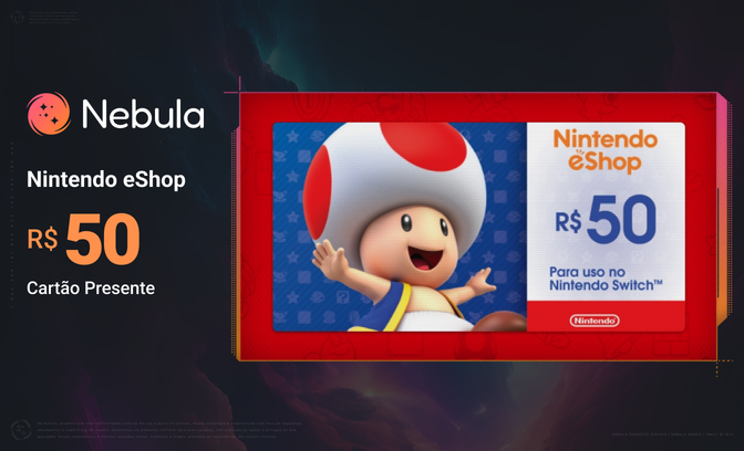 Nintendo by Nebula: Crédito de R$ 50 para jogos