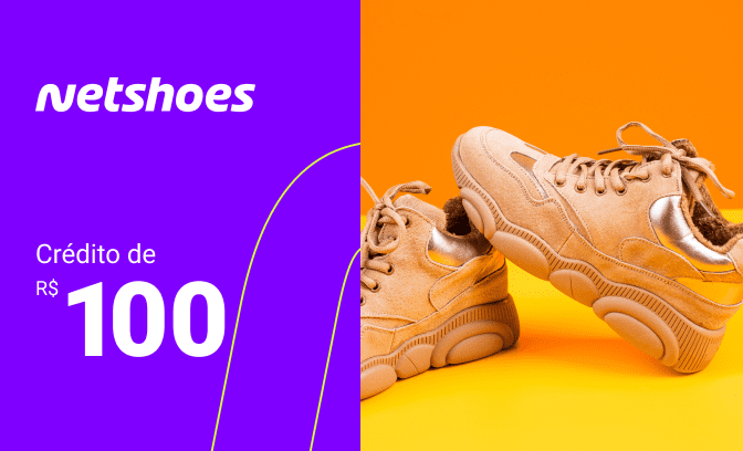 Netshoes: R$100,00 de créditos para compras no site