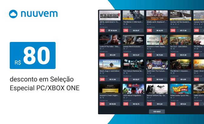 Desconto em seleção especial - PC - XBOX - ONE
