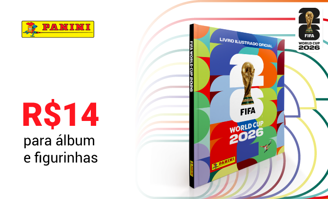 Crédito de R$ 1​4 para compra de álbum e figurinhas da Copa