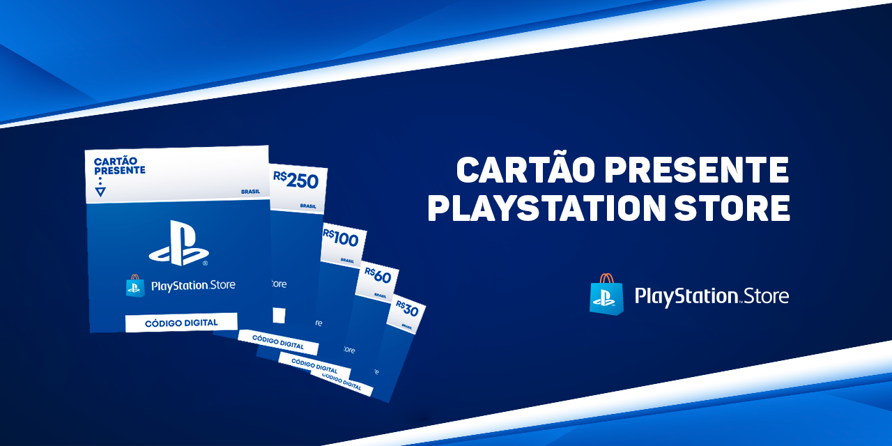 Cartão-Presente digital de R$ 100 na PlayStation Store
