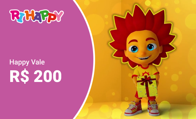 Happy Vale de R$ 200 em produtos da Ri Happy