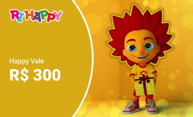 Happy Vale de R$ 300 em produtos da Ri Happy