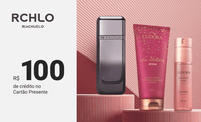 Cartão Presente Riachuelo de R$ 100 pra renovar.