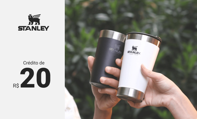 Crédito de R$20 para compras de produtos Stanley PMI