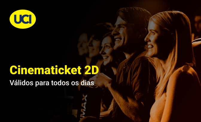 Cinematicket 2D para todos os dias da semana