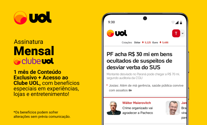 Conteúdo UOL Mensal + benefícios e descontos