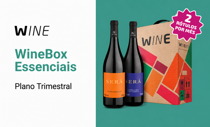 Plano Trimestral Winebox Essenciais Exclusivo (Frete incluso)