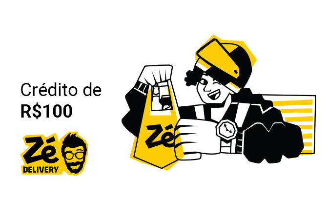 Crédito de R$ 100 para usar no Zé Delivery
