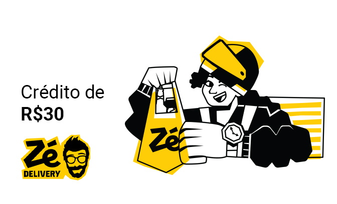 Crédito de R$ 30 para usar no Zé Delivery