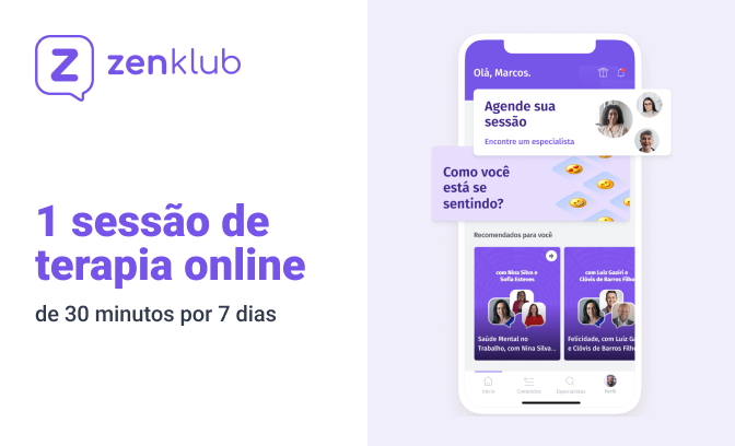 Sessão de terapia online de 30 minutos por 7 dias